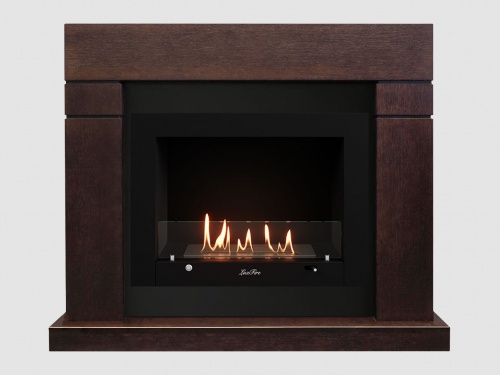 Каминный портал МДФ "Тоби 1300" с биокамином Lux Fire "Фаер Бокс 3-33" (темный орех) Каминный портал МДФ "Тоби 1300" с биокамином Lux Fire "Фаер Бокс 3-33" (темный орех)