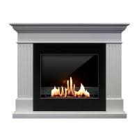 Биокамин в портале SteelHeat Turin, стекло, стемалит Биокамин в портале SteelHeat Turin, стекло, стемалит