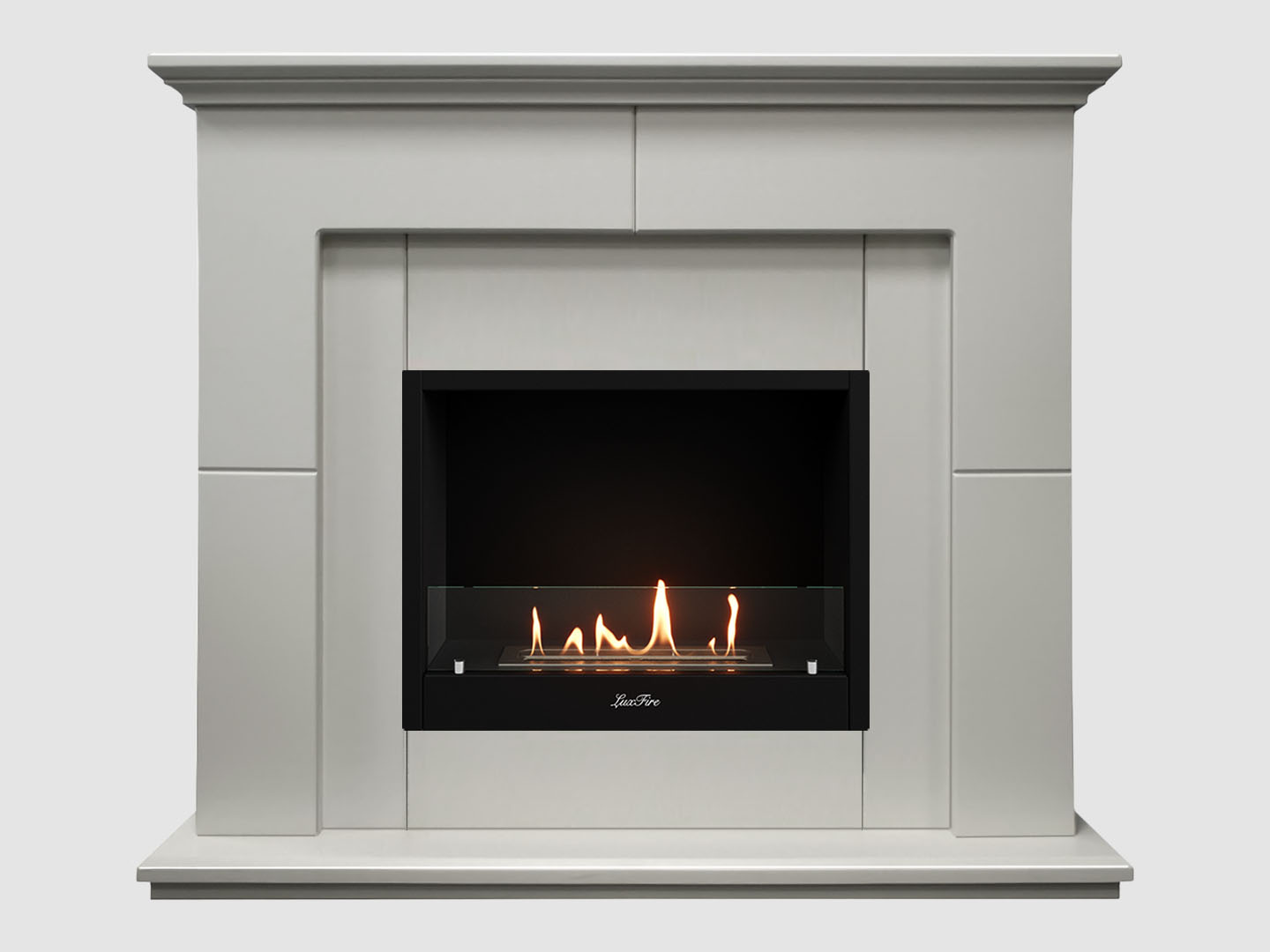 Каминный портал МДФ "Пьер 1300" с биокамином Lux Fire "Фаер Бокс 1-33" (белый) Каминный портал МДФ "Пьер 1300" с биокамином Lux Fire "Фаер Бокс 1-33" (белый) по цене 75 500 руб.