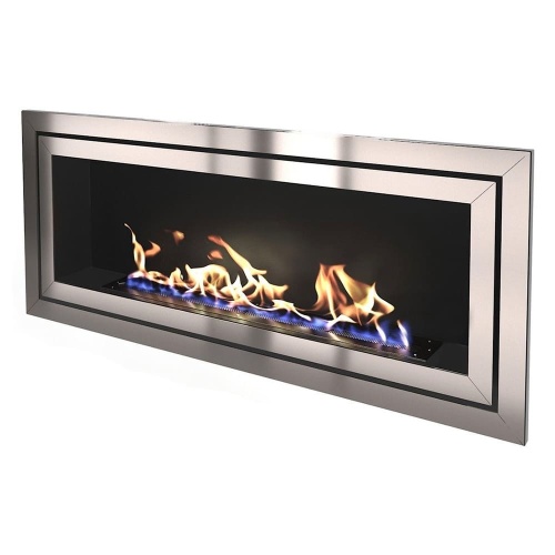 Биокамин "Русский огонь" Стенли 1200V встраиваемый с декоративным стеклом (стемалитом)