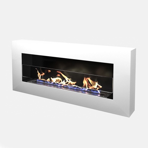 Биокамин "Русский огонь" Блонд 1100N настенный с декоративным стеклом (стемалитом)