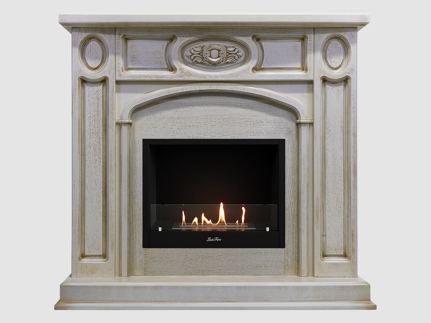Каминный портал МДФ "Флоренция 1400" с биокамином Lux Fire "Фаер Бокс 1 - 30" (бежевый) Каминный портал МДФ "Флоренция 1400" с биокамином Lux Fire "Фаер Бокс 1 - 30" (бежевый) по цене 80 400 руб.