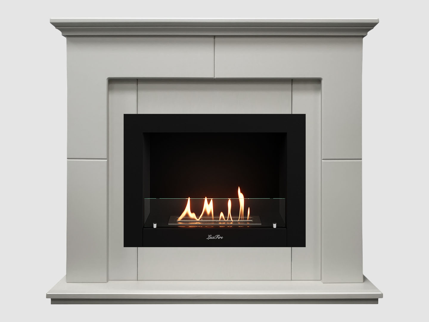 Каминный портал МДФ "Пьер 1200" с биокамином Lux Fire "Фаер Бокс 2-30" (белый) Каминный портал МДФ "Пьер 1200" с биокамином Lux Fire "Фаер Бокс 2-30" (белый) по цене 72 900 руб.