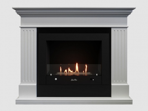 Каминный портал МДФ "Турин 1280" с биокамином Lux Fire "Фаер Бокс 4-30" (белый) Каминный портал МДФ "Турин 1280" с биокамином Lux Fire "Фаер Бокс 4-30" (белый)