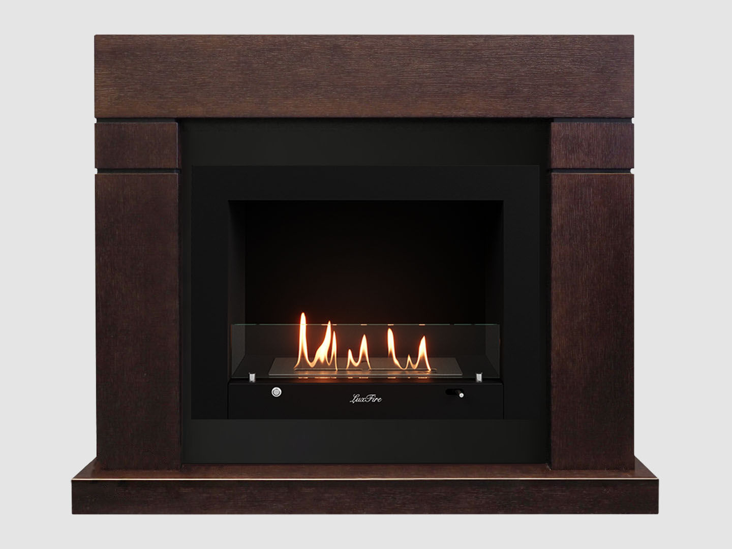 Каминный портал МДФ "Тоби 1300" с биокамином Lux Fire "Фаер Бокс 3-33" (темный орех) Каминный портал МДФ "Тоби 1300" с биокамином Lux Fire "Фаер Бокс 3-33" (темный орех) по цене 110 600 руб.