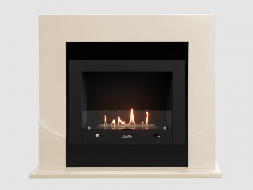 Каминный портал МДФ "Ассен 1110" с биокамином Lux Fire "Фаер Бокс 4 - 25.5" (бежевый) Каминный портал МДФ "Ассен 1110" с биокамином Lux Fire "Фаер Бокс 4 - 25.5" (бежевый)