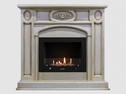 Каминный портал МДФ "Флоренция 1200" с биокамином Lux Fire "Фаер Бокс 4 - 25.5" (бежевый) Каминный портал МДФ "Флоренция 1200" с биокамином Lux Fire "Фаер Бокс 4 - 25.5" (бежевый)