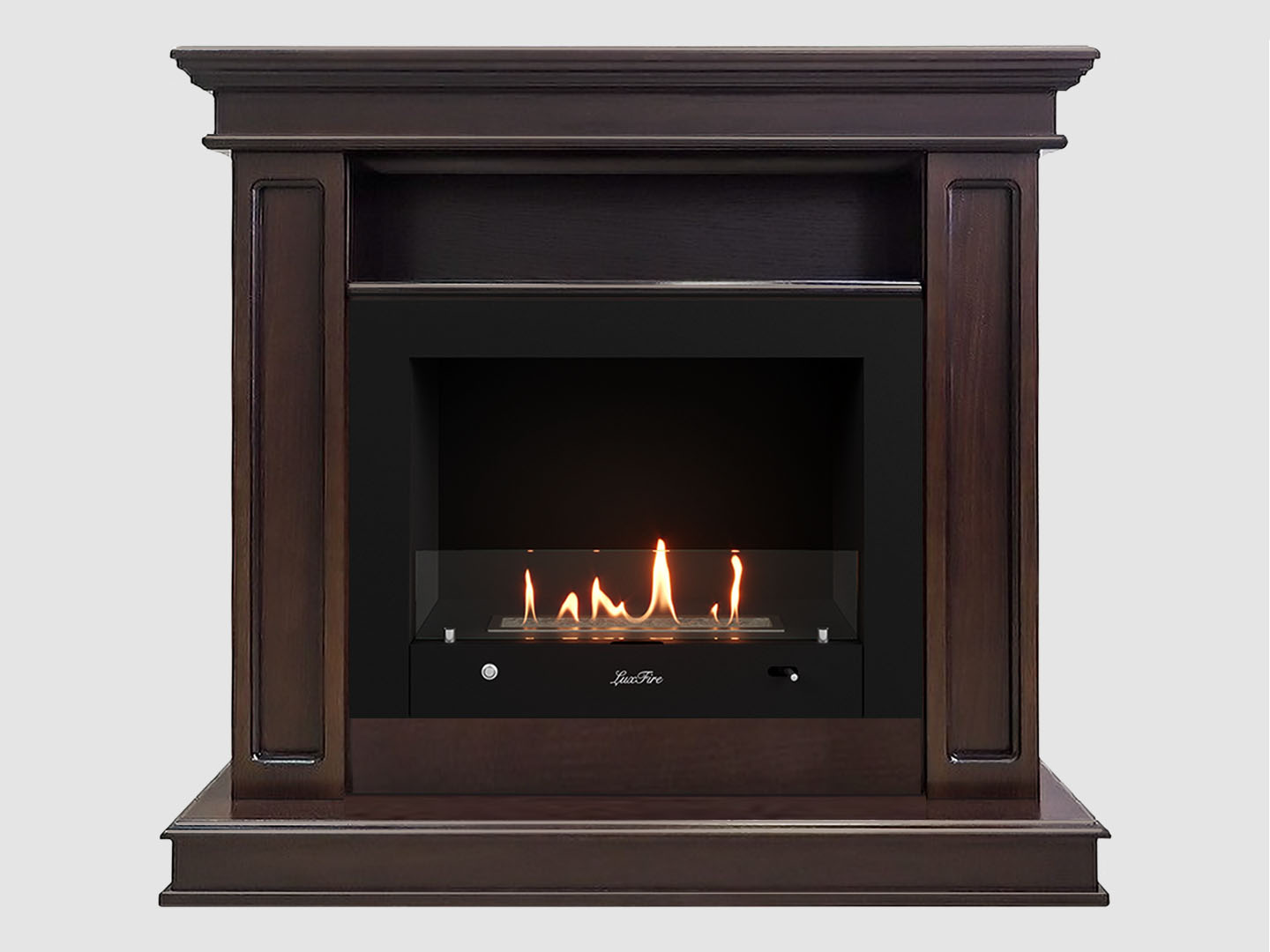 Каминный портал МДФ "Раймонд 1250" с биокамином Lux Fire "Фаер Бокс 4 - 33" (темный орех) Каминный портал МДФ "Раймонд 1250" с биокамином Lux Fire "Фаер Бокс 4 - 33" (темный орех) по цене 127 100 руб.