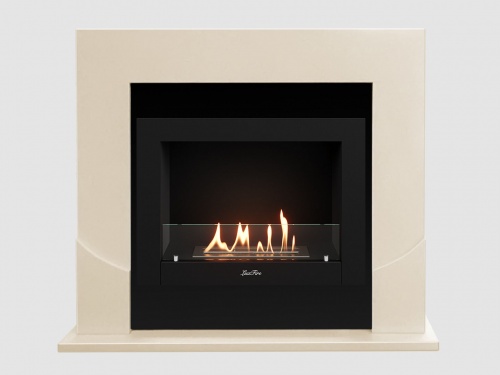 Каминный портал МДФ "Ассен 1110" с биокамином Lux Fire "Фаер Бокс 2 - 25.5" (бежевый) Каминный портал МДФ "Ассен 1110" с биокамином Lux Fire "Фаер Бокс 2 - 25.5" (бежевый)