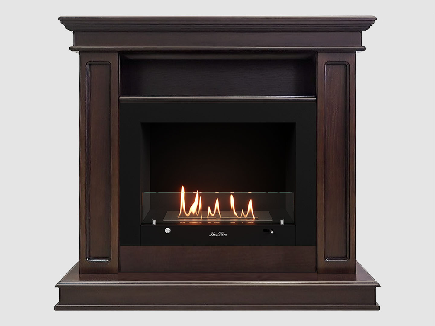 Каминный портал МДФ "Раймонд 1250" с биокамином Lux Fire "Фаер Бокс 3 - 33" (темный орех) Каминный портал МДФ "Раймонд 1250" с биокамином Lux Fire "Фаер Бокс 3 - 33" (темный орех) по цене 110 600 руб.