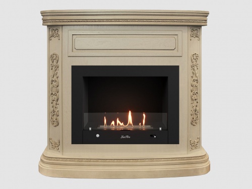 Каминный портал МДФ "Белла 1200" с биокамином Lux Fire "Фаер Бокс 4-30" (бежевый) Каминный портал МДФ "Белла 1200" с биокамином Lux Fire "Фаер Бокс 4-30" (бежевый)