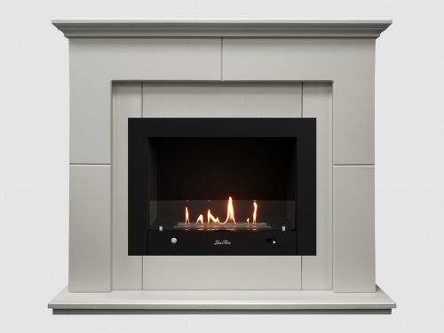 Каминный портал МДФ "Пьер 1300" с биокамином Lux Fire "Фаер Бокс 4-33" (белый) Каминный портал МДФ "Пьер 1300" с биокамином Lux Fire "Фаер Бокс 4-33" (белый)