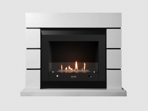 Каминный портал МДФ "Аляска 1240" с биокамином Lux Fire "Фаер Бокс 4-30" (белый) Каминный портал МДФ "Аляска 1240" с биокамином Lux Fire "Фаер Бокс 4-30" (белый)