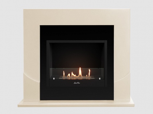 Каминный портал МДФ "Ассен 1110" с биокамином Lux Fire "Фаер Бокс 1 - 25.5" (бежевый) Каминный портал МДФ "Ассен 1110" с биокамином Lux Fire "Фаер Бокс 1 - 25.5" (бежевый)
