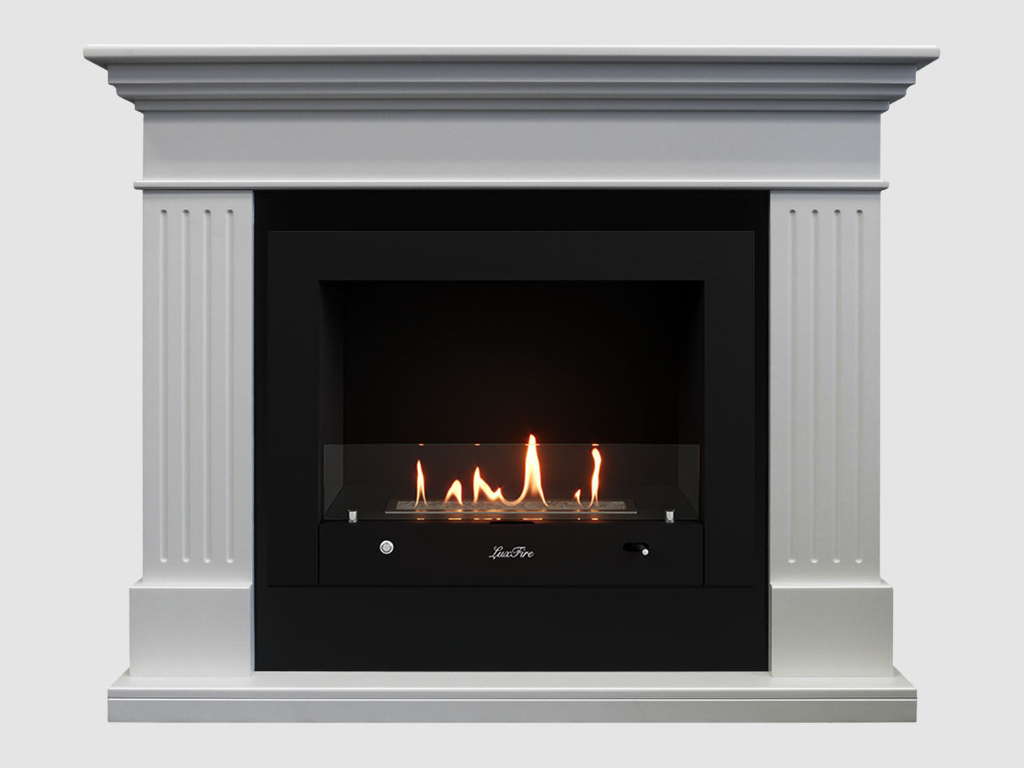 Каминный портал МДФ "Турин 1280" с биокамином Lux Fire "Фаер Бокс 4-30" (белый) Каминный портал МДФ "Турин 1280" с биокамином Lux Fire "Фаер Бокс 4-30" (белый) по цене 120 300 руб.