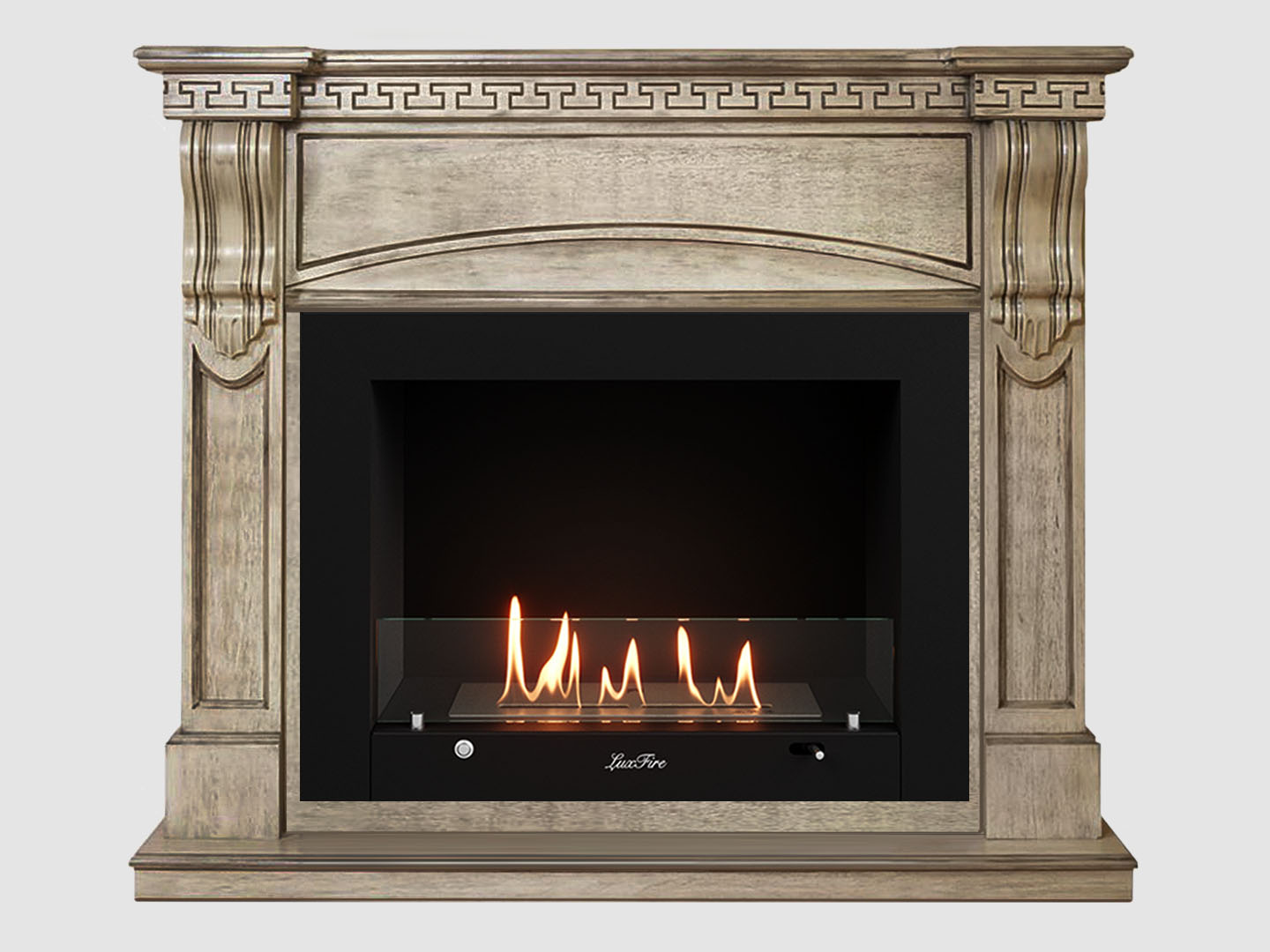 Каминный портал МДФ "Мюнхен 1250" с биокамином Lux Fire "Фаер Бокс 3 - 33" (бежевый) Каминный портал МДФ "Мюнхен 1250" с биокамином Lux Fire "Фаер Бокс 3 - 33" (бежевый) по цене 114 800 руб.