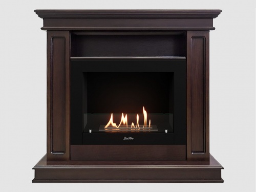 Каминный портал МДФ "Раймонд 1250" с биокамином Lux Fire "Фаер Бокс 2 - 33" (темный орех) Каминный портал МДФ "Раймонд 1250" с биокамином Lux Fire "Фаер Бокс 2 - 33" (темный орех)