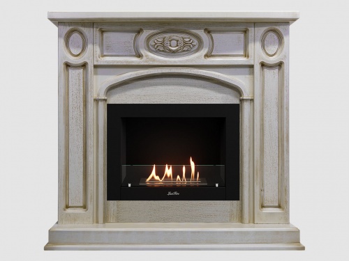 Каминный портал МДФ "Флоренция 1200" с биокамином Lux Fire "Фаер Бокс 2 - 25.5" (бежевый) Каминный портал МДФ "Флоренция 1200" с биокамином Lux Fire "Фаер Бокс 2 - 25.5" (бежевый)
