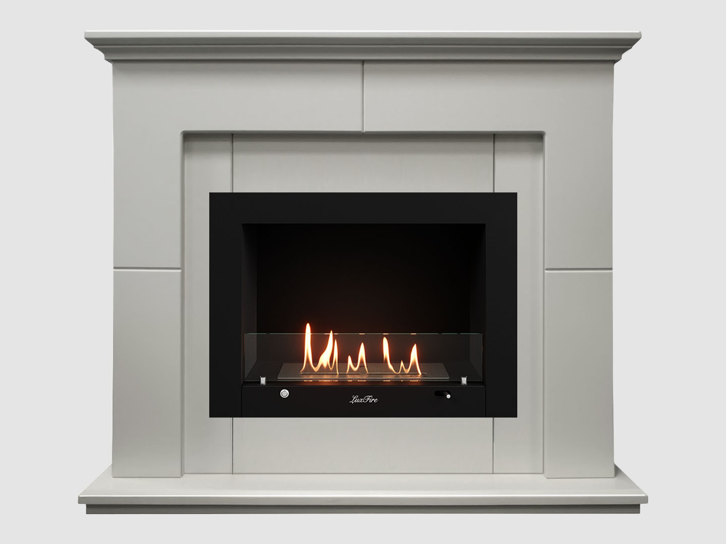 Каминный портал МДФ "Пьер 1200" с биокамином Lux Fire "Фаер Бокс 3-30" (белый) Каминный портал МДФ "Пьер 1200" с биокамином Lux Fire "Фаер Бокс 3-30" (белый) по цене 96 400 руб.