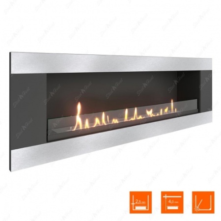 Биокамин SteelHeat LONG-H 1200 XL стекло по цене 46 624 руб.