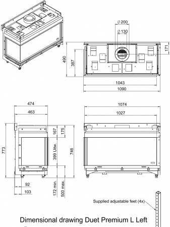 Газовый камин Faber Duet L Газовый камин Faber Duet L