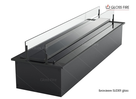 Дизайнерский биокамин Биокамин Gloss Fire Slider glass по цене 83 600 руб.