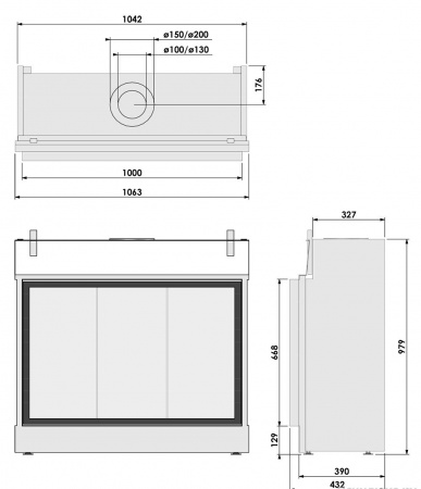 Газовый камин BellFires Original York Large Газовый камин BellFires Original York Large