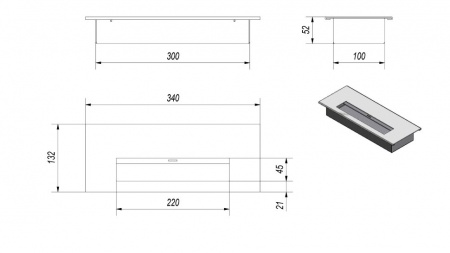 Биокамин Kratki SIERRA, TUV по цене €854