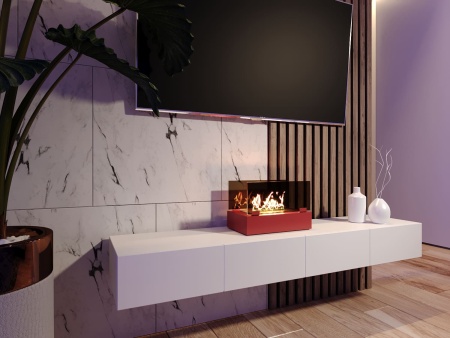 Биокамин "Русский огонь" Фаворит красный по цене 12 800 руб.