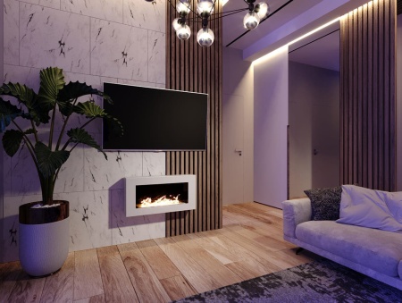 Биокамин "Русский огонь" Блонд 800N настенный с защитным стеклом по цене 25 850 руб.