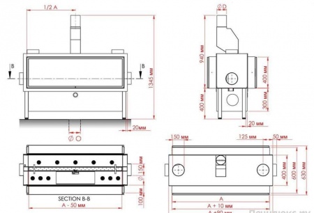 Газовая топка Vero Design GA 4 D 
Газовая топка Vero Design GA 4 D